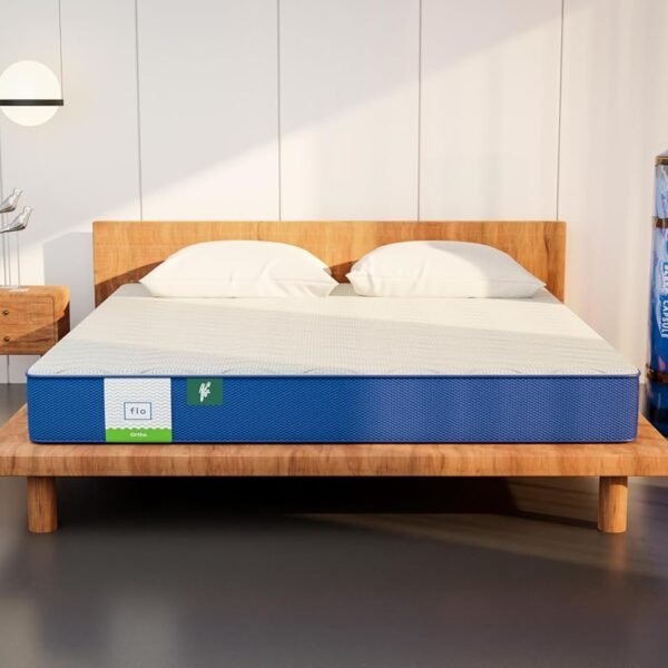 Flo Ortho™ Aloe Vera Infused Orthopedic Mattress with Pain Release™Technology | Medium Firm Feel | 10 Inch Mattress in Single Size (72x35x10 Inches) | 10 Year Warranty
