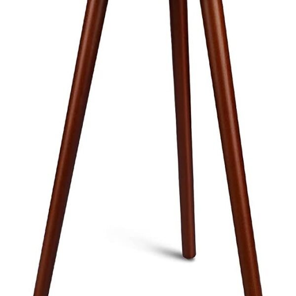 Friends & Furniture Wooden Round End Table, Coffee Table, Plant Stand/Table, Side Table for Living Room, Bedroom, Balcony (Walnut)