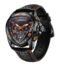 Giordano Multi Function Watch for Men -Unique Triangle Dial, Dual-Date Display with Leather Strap