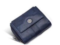 HAMMONDS FLYCATCHER Leather Ladies Wallet for Woman with 14 Card Slots - Clutch Purse for Women, Ladies Wallet for Women Stylish, Ladies Purse for Women Wallet, Gift for Womens - Antique Blue