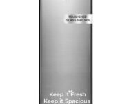 Haier 190L 2 Star Direct Cool Single Door Refrigerator | Toughened Glass Shelves | Fast Ice Making in Just 60 minutes | Large Veg Box| Easy Clean Back (HED-202TMSA-N, Moon Silver)