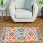 Handmade Printed Modern Dhurrie/Rugs/Carpet Recycled Yarn for Living Room/Drawing Room Enhanced Decor for Bedroom…