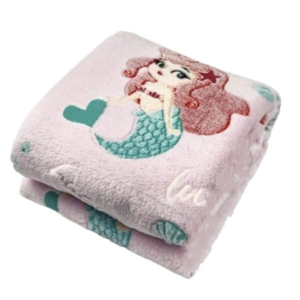 Happy Hues® Glow in The Dark Blanket Bedroom Decor |Gifts for Toddler- Kids-Teens Boys & Girls |Travel Lightweight -Throw Blankets (Mermaid)