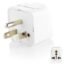 Hi-Plasst (Pack of 1) India to USA Converter Plug - 3 Pin Type B Plug with Universal Socket, US Travel Adapter Converter for United States, Canada, Mexico, Japan, Taiwan, Philippines