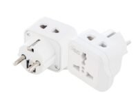 Hiplasst® Type E/F Schuko Converter Plug (Pack of 1) for Europe, France, Germany – Dual Universal Socket | 3-Pin + 2-Pin Multiplug Adapter for Indian Devices | Travel Plug for Europe | Compact & Safe