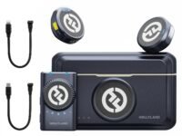 HollyView Lark M2 Wireless Microphone For Camera/Laptop/Phones, Mini Lapel Mic Wireless,48Khz 24 Bit,1000 Ft Range, Noise Cancellation, 30H Battery For Youtube Video Recording,Streaming