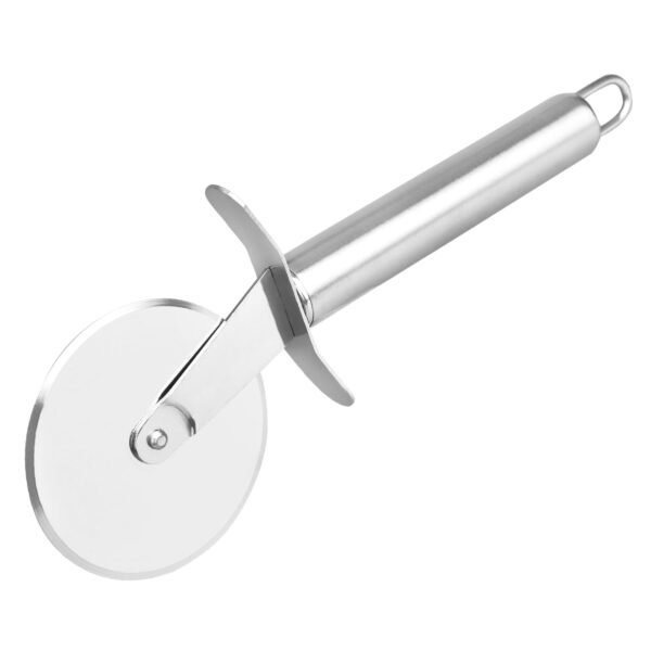 IMPHI Stainless Steel Pizza Cutter Set for Kitchen | Wheel | Big Size | Cycle Shape | Super Sharp Slicer | Pizza, Pastry, Sandwich Cutter Pack of 1