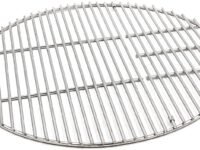 INDIAN DECOR. 31431 BBQ Stainless Steel hinged Cooking Rack - Multi-Purpose Round Cooling Rack Cooking Grid Grate Replacement, Stainless Steel SUS304,Round Grid 18 1/2 Inch Diameter - Chrome