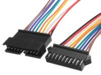 Invento 20pcs - 10 sets 6 pin Male & Female 6 wire JST Connector Cable Lock Type for LED Lights DIY Projects