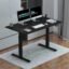 JIN OFFICE Zenith Electric Height Adjustable Table| Standing Desk with 100 Kg Wt. Capacity & 3 Year Warranty| Ergonomic Desk| Sit Stand Table with 3 Memory Preset| Black & Black|1200X750mm/25MM Thick