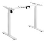 JIN Office Zenith Electric Height Adjustable Table Frame| Standing Desk with 100 Kg Wt. Capacity & 3 Year Warranty| Ergonomic Desk for Home Office| Sit Stand Table with 3 Memory Preset| White Frame