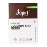 Japri Instant Coconut Milk No Added Sugar Coffee Premix | Japri Foods | Plant Based | Diabetic Friendly | Lactose Free | Non-Dairy | Vegan Friendly | 10g x 10 Sachets (100g)