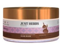 Just Herbs Anti Hairfall Natural Hair Mask with Castor & Black Onion Seed for Dandruff Suitable for Color Treated & All hair types