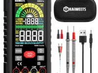 KAIWEETS Multimeter Tester 10000 Counts TRMS, Rechargeable Smart Digital Multimeter with Auto Ranging, Voltmeter Measures Voltage Current Resistance Continuity Duty-Cycle Capacitance Frequency