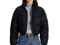 KOTTY Women Nylon Full Sleeve Solid Standard Length Puffer Jacket