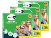 KareIn Classic Adult Diaper Pants, Extra Large 100-150 Cm (40"- 59"), 30 Count, Unisex, Leakproof, Elastic Waist, Wetness Indicator, Pack of 3