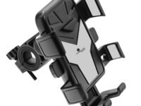 Kratos B4 Mobile Holder for Bike with One Click Locking, 360° Rotation, Secure Grip Design, Shock Proof Cushioning Pad Protection for Devices, Bike Mobile Holder for GPS Navigation Devices Support