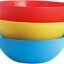 Kuber Industries Plastic Solid Mixing Bowl - 2000ml 3 Piece Multicolor (CTKTC034744)