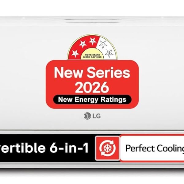 LG 1.5 Ton 3 Star, New star rated, Smart Inverter Split AC (Copper, AI Convertible 6-in-1, Faster Cooling & Energy Saving, Diet Mode+, HD Filter with Anti-Virus Protection,Him Clean, AS-Q18JNXE,White)