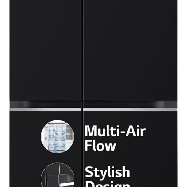 LG 655 L Frost Free Smart Inverter Double Door Side by Side Refrigerator (GL-B257HWBY, Western Black, Express Freezing | Multi Air-Flow)