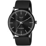LOUIS DEVIN Silicone Strap Analog Wrist Watch for Men (Black/Blue/Red) | LD-BK054