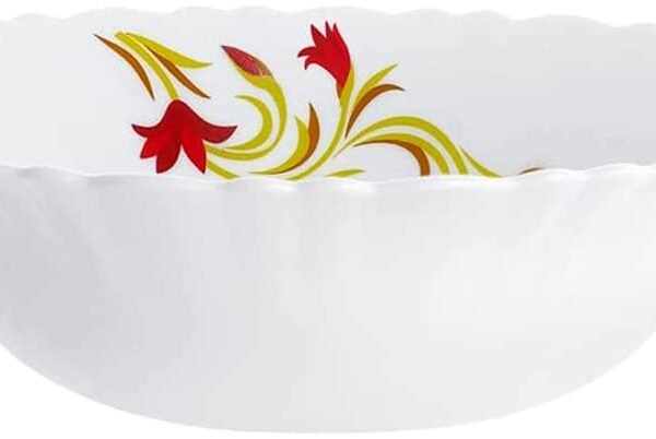 Larah by BOROSIL Opalware Multipurpose Bowl Set - 500 ml, 2 Pieces, White