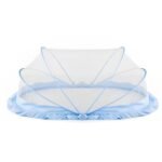 LifeKrafts Foldable Baby Mosquito Net, Bottomless Net for for Safe & Easy Use | Ensures Your Baby's Safe Sleep 135 x 65 x 65cms, for Babies & Toddlers (0 to 36 Months) - Blue
