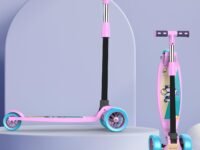 Lifelong LLKS03 Foldable Kick Skating Cycle| Skate Scooter for Kids(Max User Weight: 50Kg) Kids Scooter (Pink, Blue)