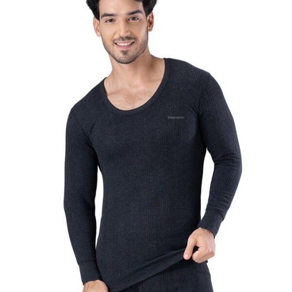 Lux Champion Men's Thermal Round Neck Top for Men | Warm & Comfortable Thermals Undershirt for Man | Full Sleeves Body Warmer for Men | Premium Thermal Winter wear for Mens