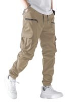 Lymio Cargo for Men | Cotton Cargo Pant | Drawstring Waist Pant (Also Available in Plus Sizes) (34-37)