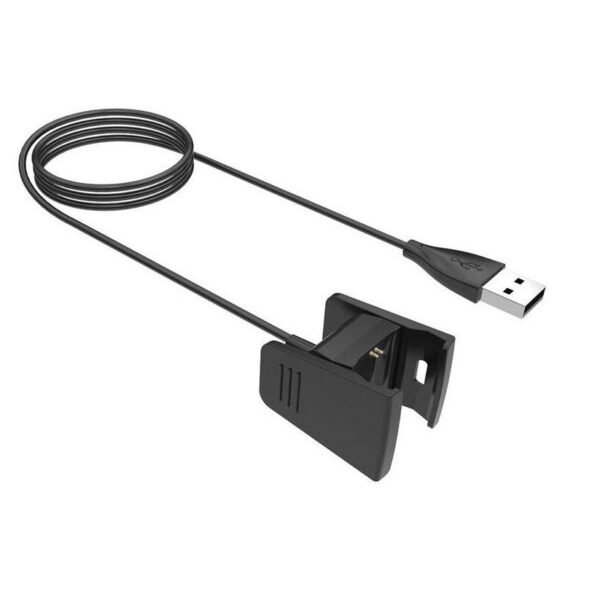 MASKED USB Charger Cable Charging Adapter Compatible with Fitbit Charge 2 - Replacement USB Cable (Black)