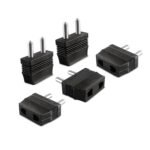 MX World Conversion (2 Pin Flat & 2 Pin Round) USA Japan China Taiwan ThailandThailand Europe Italy Indonesia and Korea to India (Type -D) Pack of 5