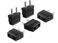 MX World Conversion (2 Pin Flat & 2 Pin Round) USA Japan China Taiwan ThailandThailand Europe Italy Indonesia and Korea to India (Type -D) Pack of 5