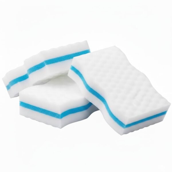 Magic Cleaning Sponge | Multipurpose Clean Sponge | Magic Eraser for Wall, Dash Boards, Switch Boards, Taps, Wall Stain Remover, Glass, Shoes, Sneakers (Pack of 3)