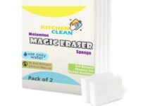 Magic Eraser Sponge for Wall and Kitchen | Nano Tech Chemical-Free | Bathroom Tiles Cleaning, Stain Remover, Wall Pencil Marks Remover, Lime Scale Remover (Pack of 2)