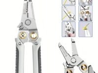 Magnova Multifunctional Wire Stripping Pliers for Electricians, 6 in 1 Stainless Steel Wire Stripper, Cutting, Crimping Precision Hand Tool for Electrical, Automotive, Cords & Cables