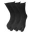 Men's Calf Length Nylon Cotton Thumb Socks (Free Size Black color)