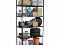 Mil-Nil Prime CRC Sheet 6 Shelf Slotted Angle Rack | Rack for Storage Multipurpose | 22 Gauge Shelves, 16 Gauge Angle Bar | Adjustable Shelves for Home, Office & Shop (78 x 36 x 18 Inch, Grey)