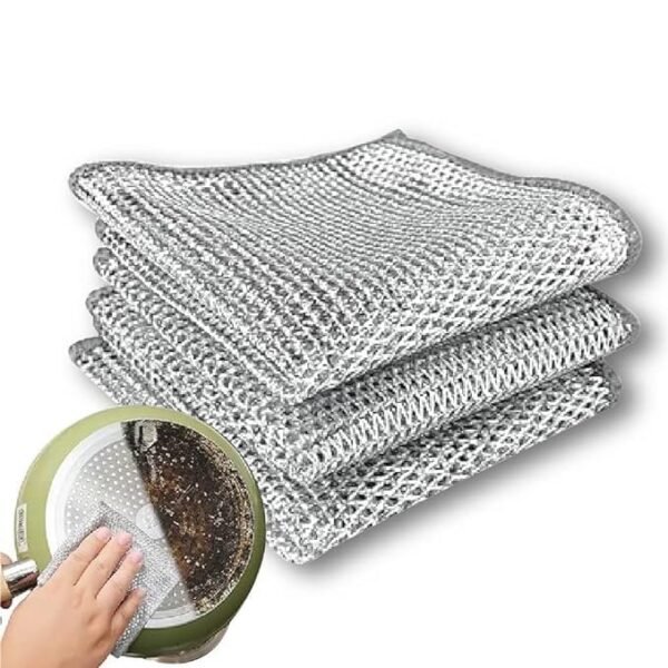 NAREVAL Scrub Pad scrubbing Pad Non-Scratch Scrubbers for Cleaning Dishes & Sinks, Pots, Pans Replace Kitchen Sponges for Dishwashing with Our Scouring Pads (Pack of 3)