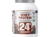 NATURALTEIN Whey Protein – 24g Protein per Serving | Max Chocolate Flavour | Stevia Sweetened | No Added Sugar | Non-GMO | Soy-Free & Gluten-Free | Smooth Texture & Super Mixability | 1 kg