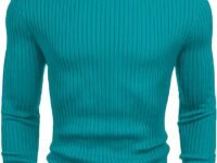 NORTHWIND Men's High Turtle Neck Cotton T-Shirt