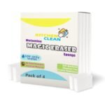 Nano-tech Foam Magic Eraser Sponge for Wall and Kitchen - Chemical-Free Multipurpose Sponge, Ideal for Bathroom and Glass Cleaning, Kitchen Cleaner, and Home Cleaning (Pack of 4)