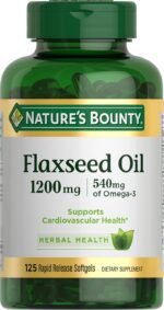 Nature's Bounty Flaxseed Oil 1200 mg - 125 Capsules