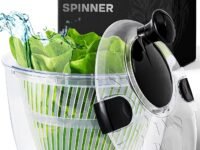 Neatness Large Salad Spinner with Drain, Bowl, and Colander - Quick and Easy Multi-Use Lettuce Spinner, Vegetable Dryer, Fruit Washer, Pasta and Fries Spinner - 5L