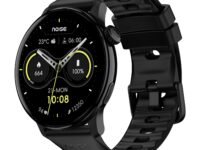 Noise Pro 6R 1.46" AMOLED Smart Watch, 1000 NITS, Powered by AI Pro, Built-in GPS, Strava Integration, Stainless Steel Dial, Video Watch Faces, 3ATM, Emergency SOS, TWS Connectivity (Jet Black)