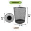 Novelty Store Dustbins, Recycling Metal Mesh Wastebasket Dustbins for Office/Home (Set of 1, Large)