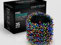 One94Store 35 Meter Multicolor LED Fairy String Lights – 144 LEDs on Flexible Copper Wire, Waterproof Decorative Lights for Diwali, Christmas, Parties, Indoor & Outdoor Use-1 Pack