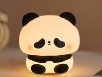 One94Store Rechargeable Silicone Panda Night Lamp – 7-Color Touch LED Night Light for Kids & Bedroom, USB Table Lamp for Home Décor, Romantic Decor, Valentine Day Gift, Love Gift for Her, Couple Gift
