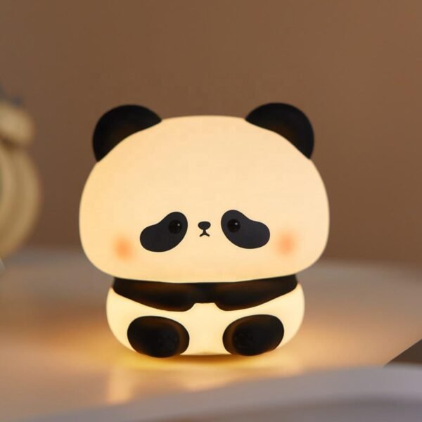 One94Store Rechargeable Silicone Panda Night Lamp – 7-Color Touch LED Night Light for Kids & Bedroom, USB Table Lamp for Home Décor, Romantic Decor, Valentine Day Gift, Love Gift for Her, Couple Gift