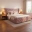 Pearl Upholstered Queen Size Bed with Box Storage for Bedroom | Elegant Wooden Double Bed with Storage | Platform Cot Palang with Tufted Headboard | 6.5 x 5 Ft | Sheesham Wood | Mauve